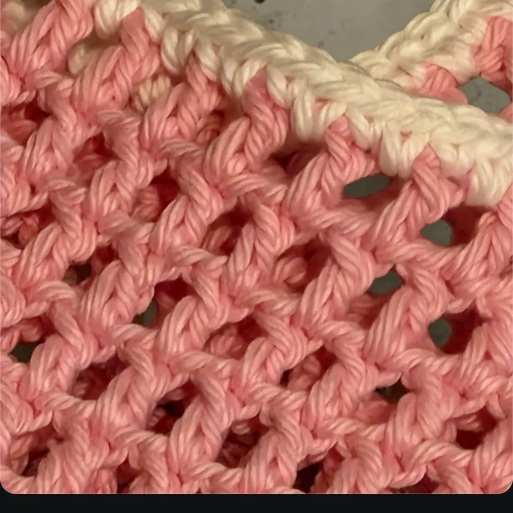 Chevron Crochet Market Bag